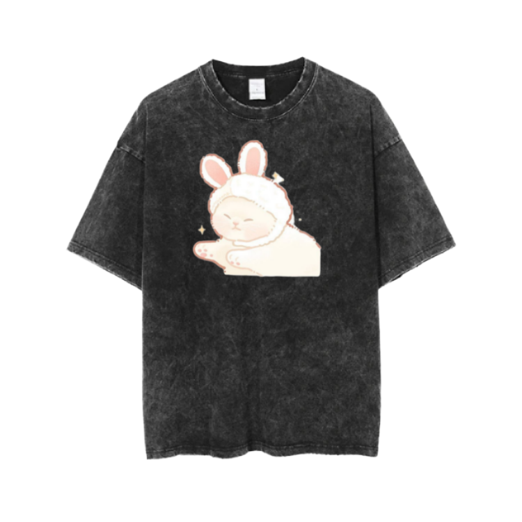 cat One Size t- shirt  Washed 1