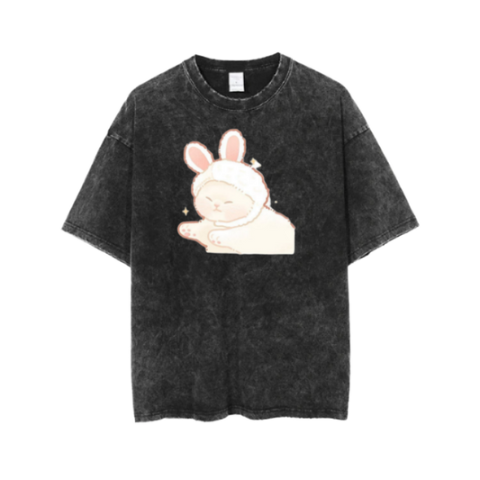 cat One Size t- shirt  Washed 1