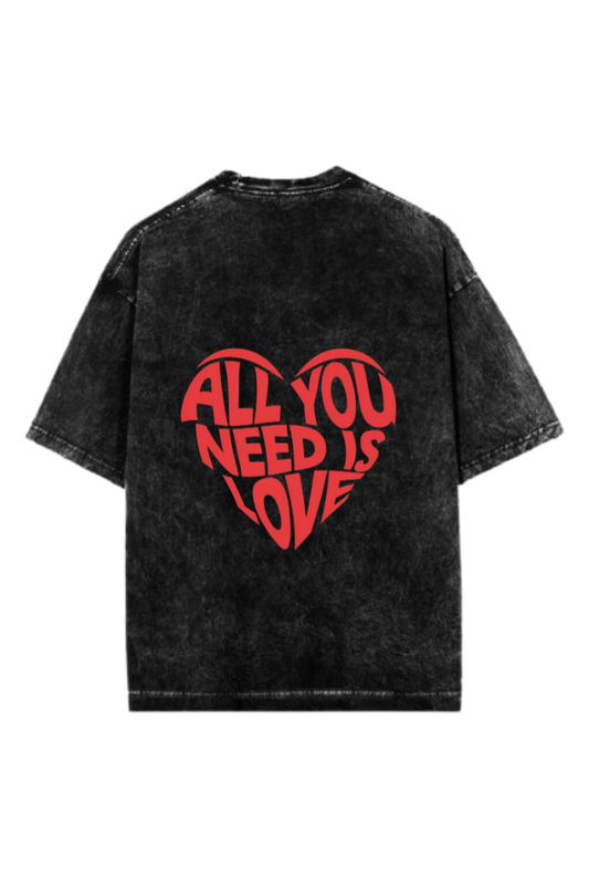 VaIentine coupIe One Size t- shirt Washed Back 1