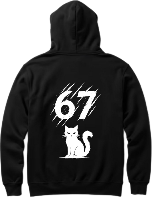 designs 67 Oversize Hoodie Black Back 1