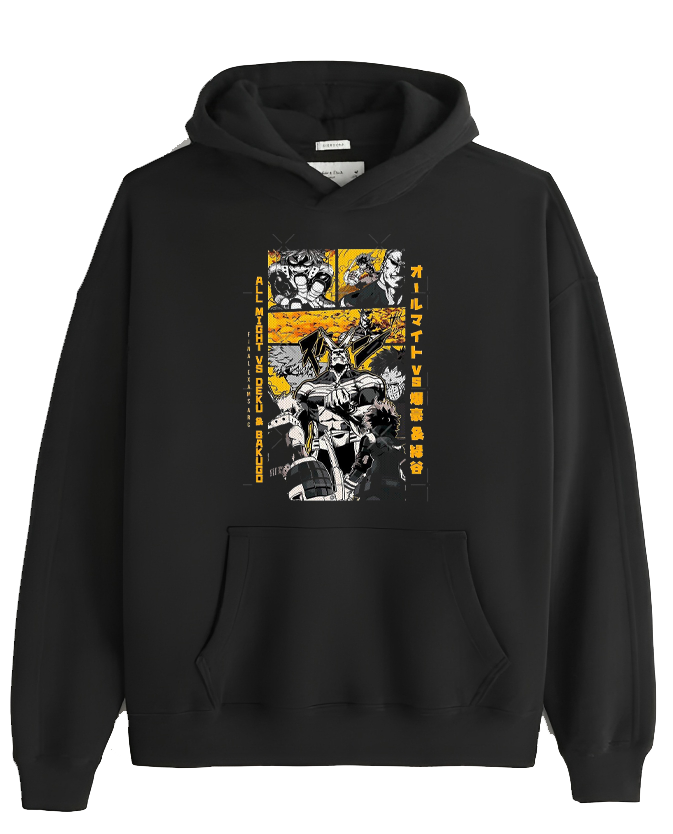 Boku no hero academy bnha One Size hoodie Black 1