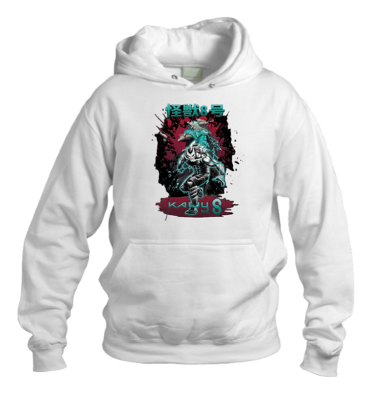 Kaiju No. 8 Over Size hoodie White 1