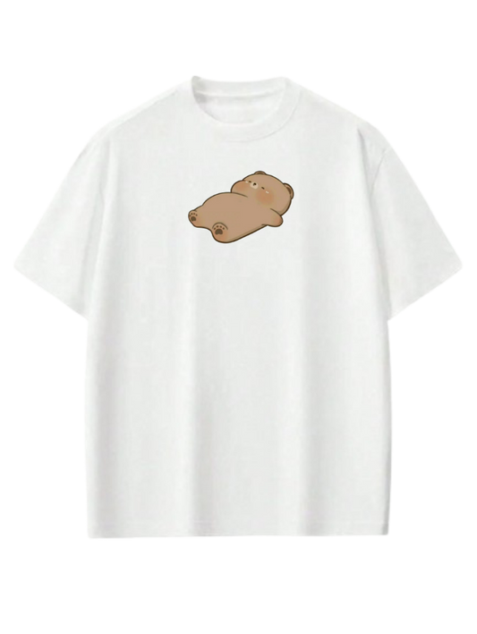 bear t- shirt White  1