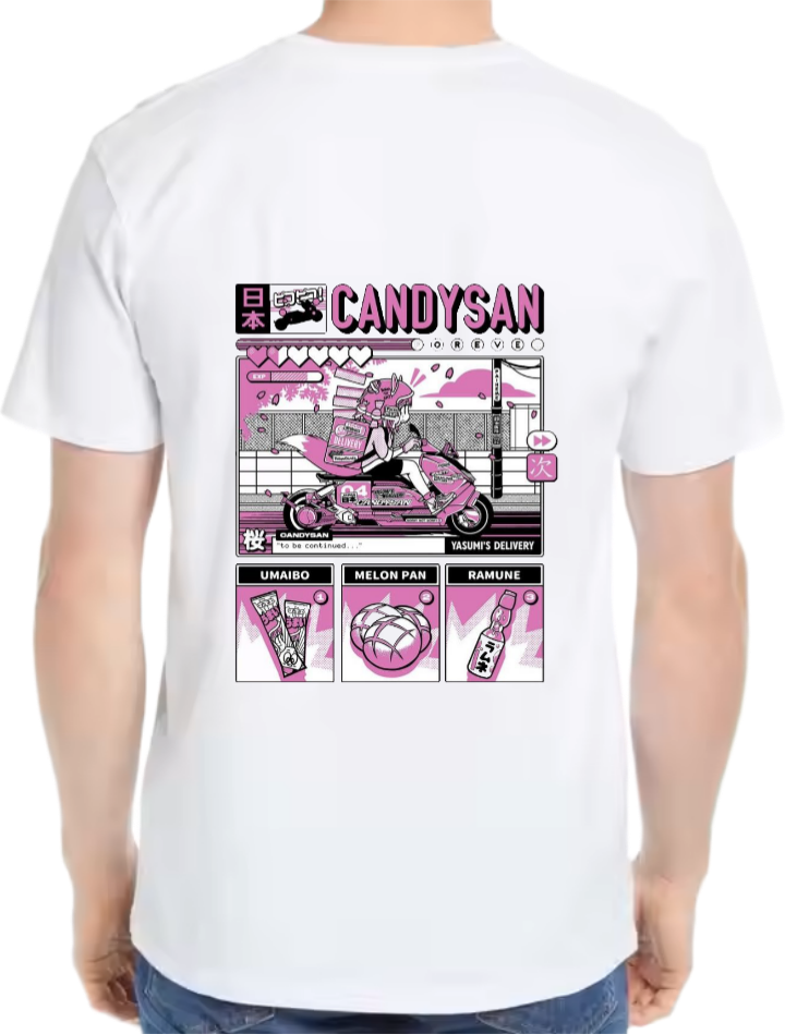 CANDYSAN t- shirt Over Size White 1