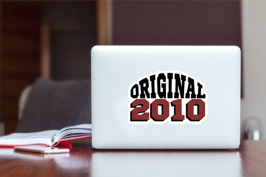 age Laptop Sticker 2010