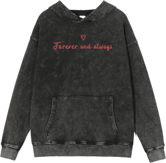 VaIentine coupIe Oversize  Hoodie Washed gray 1