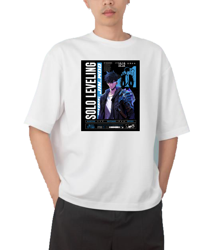 Solo Leveling t- shirt One Size White 1