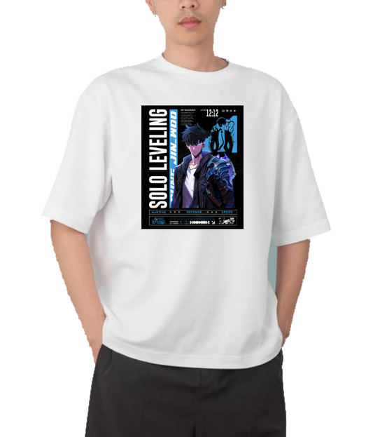 Solo Leveling t- shirt One Size White 1