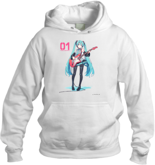 Hatsune Miku One Size hoodie White 1