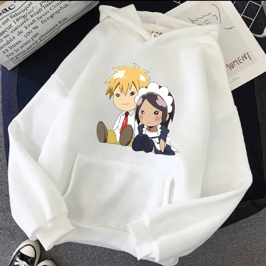 Kaichō wa Maid-sama White hoodie 1