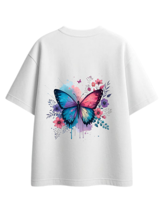 butterflies t- shirt White Back 1