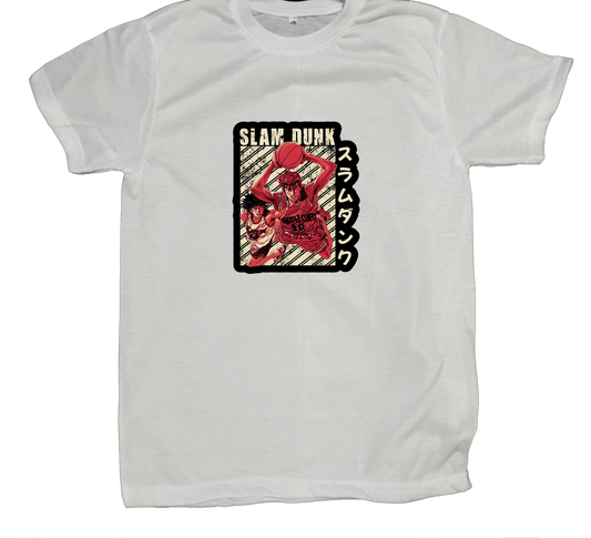 Slam Dunk t- shirt fat White 1