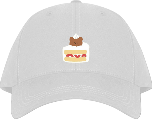 bear Baseball cap White  1