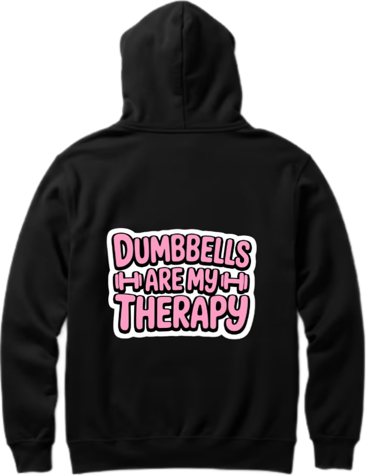 workout gym pilates Oversize Hoodie Black Back 1
