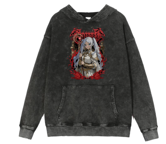 Frieren Beyond Journey's End One Size hoodie Washed 1