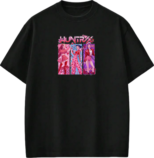 Hunterix kpop  t- shirt Black 1