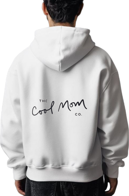 Mom dad parents Oversize Hoodie White Back 1