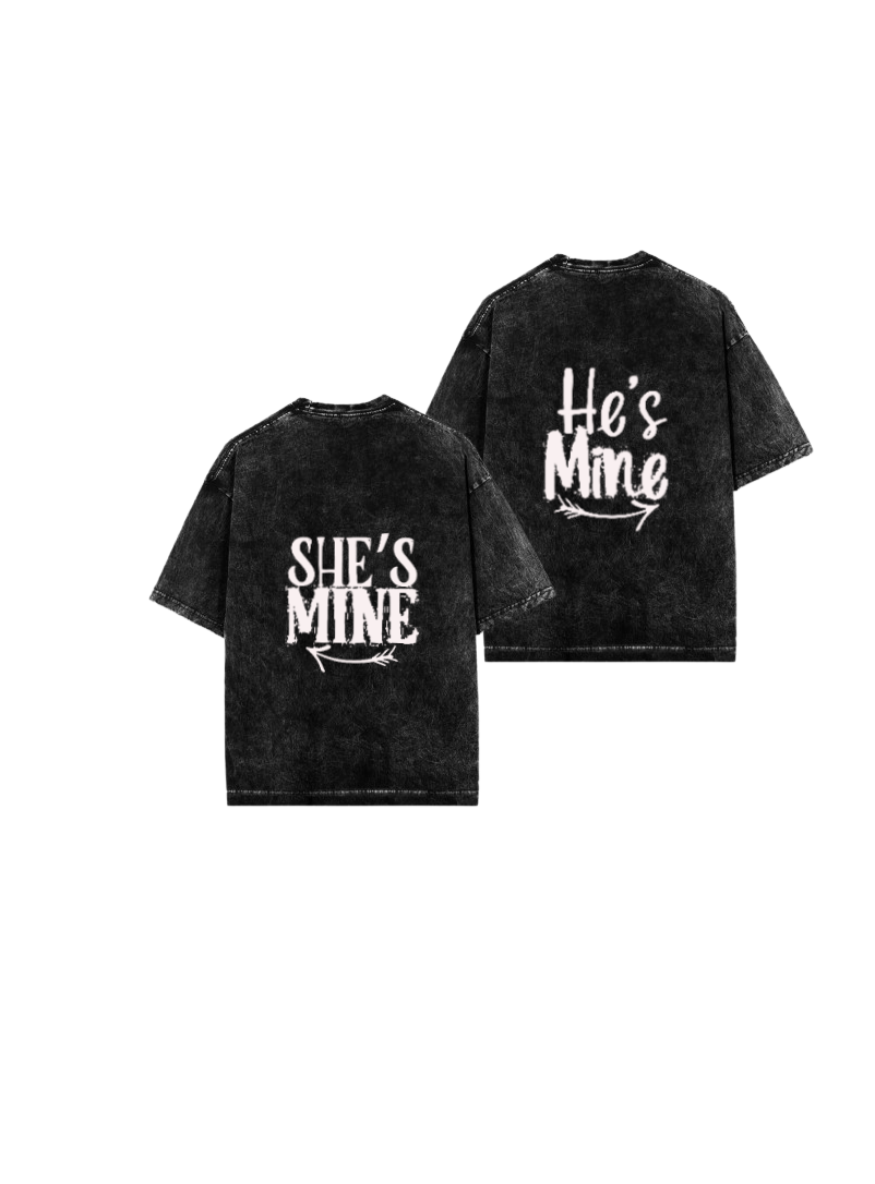 VaIentine coupIe One Size t- shirt Washd Cables 1