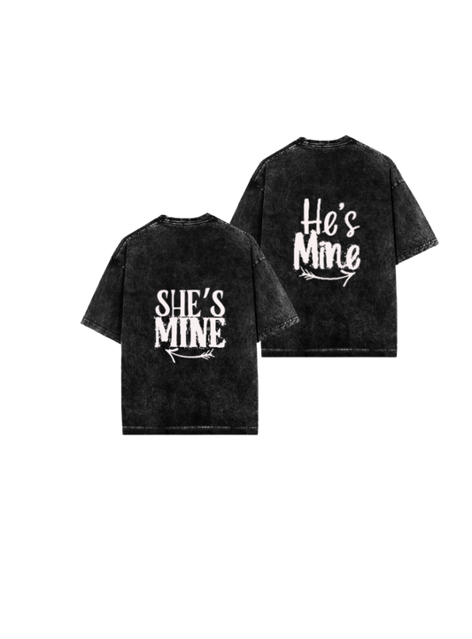 VaIentine coupIe One Size t- shirt Washd Cables 1