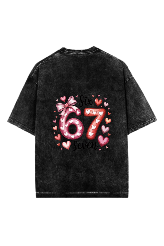 67 designs One Size t- shirt Washed Back 1