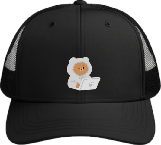 bear Baseball cap Black  1