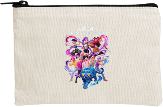 Hunterix kpop wallet pencil case Beige 1