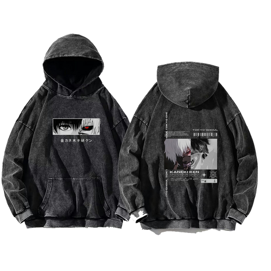 Tokyo ghoul One Size hoodie Washed Back 1