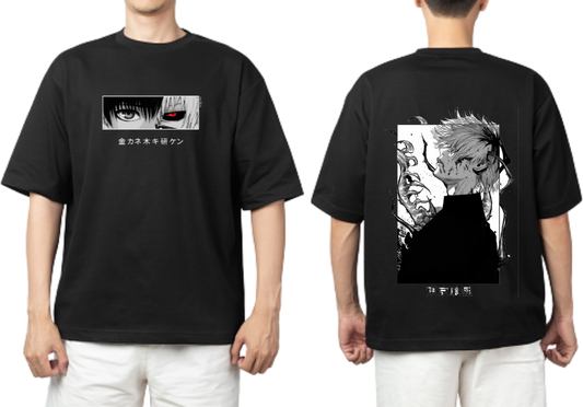 Tokyo ghoul t- shirt One Size Black Back 1