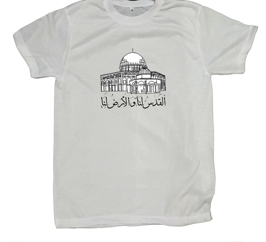 Palestine t- shirt fat White 9