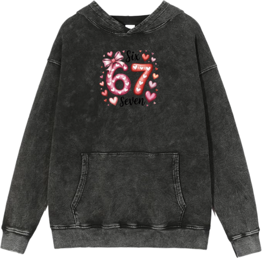 67 designs Oversize Hoodie Washed 2