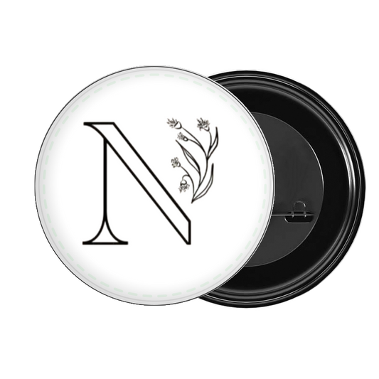 vector letter brooch N 1