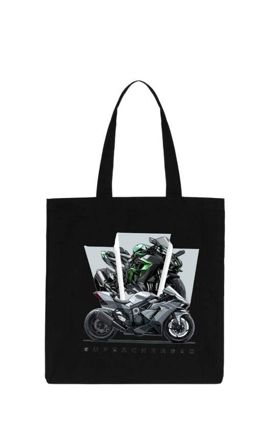 MOTOR CYCLE tote bag Black 1