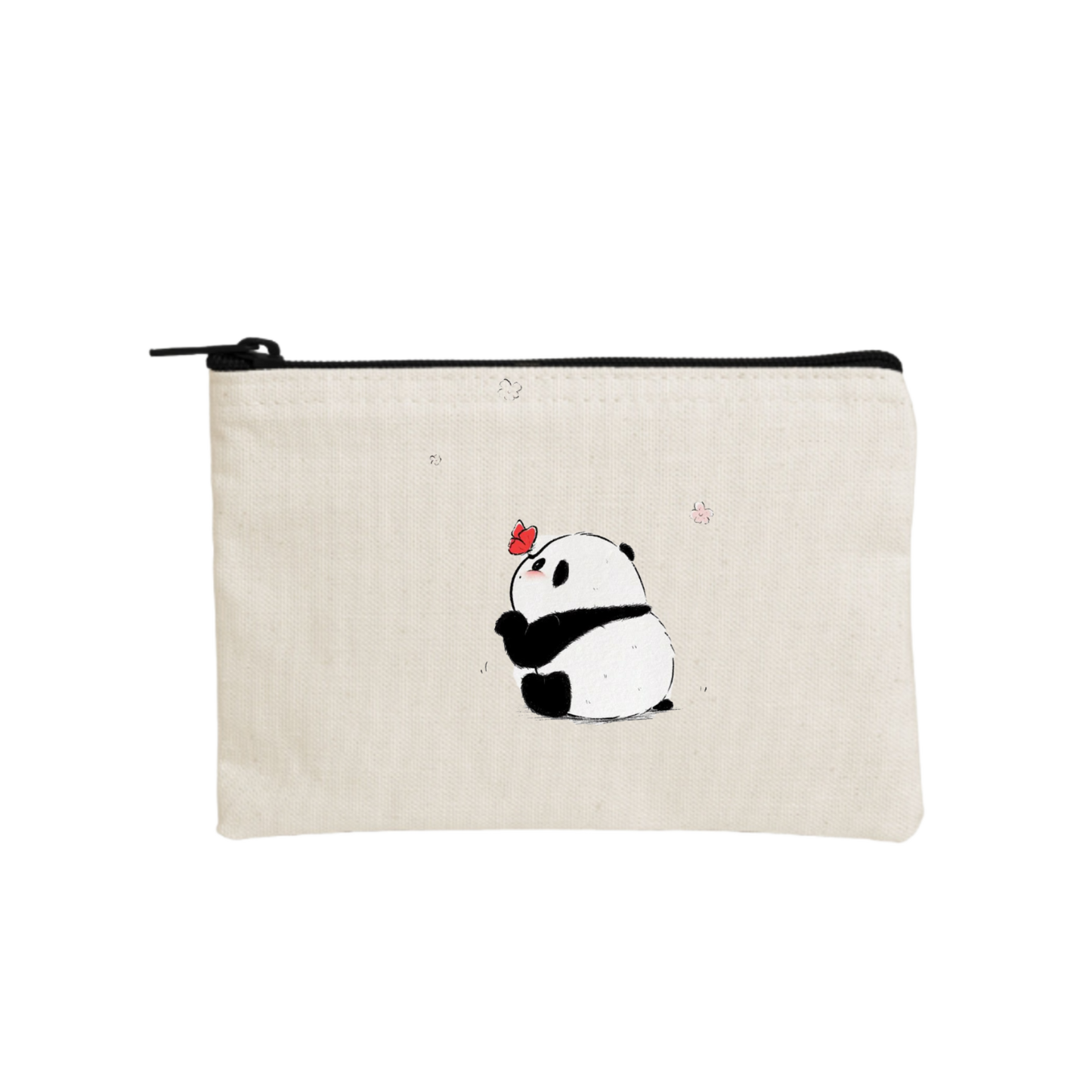 PANDA wallet pencil case Beige 1