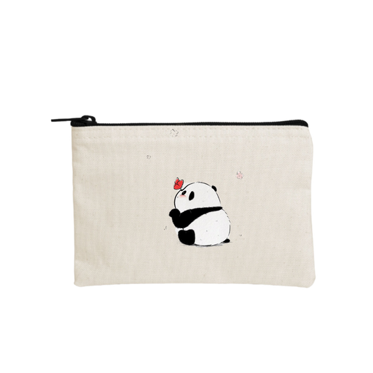 PANDA wallet pencil case Beige 1