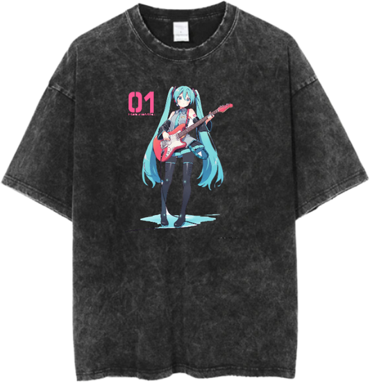 Hatsune Miku t- shirt One Size Washed 1