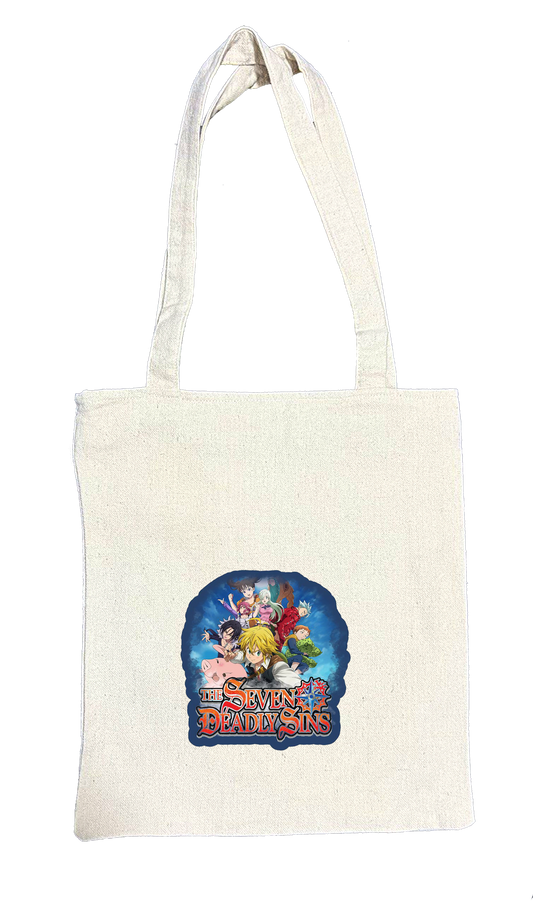 Anime Nanatsu no taizai seven deadly sins  tote bag White 1