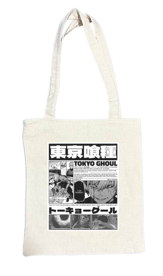 Tokyo ghoul tote bag beige 1