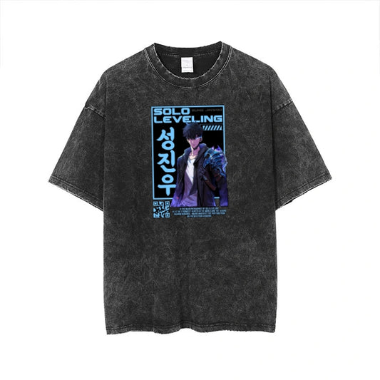 Solo Leveling t- shirt One Size Washed 1