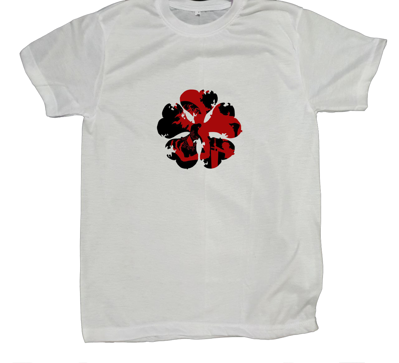 Black clover t- shirt fat White 1