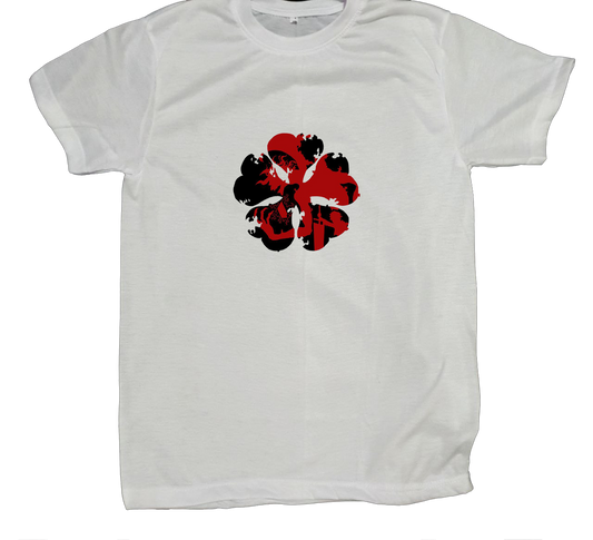 Black clover t- shirt fat White 1