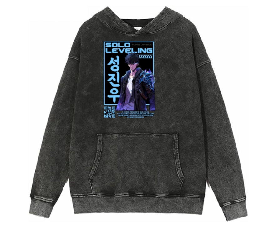 Solo Leveling One Size hoodie Washed 1