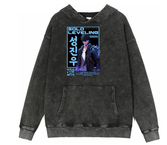 Solo Leveling One Size hoodie Washed 1