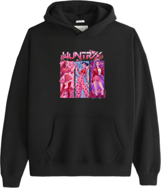Hunterix kpop Oversize  Hoodie Black 1