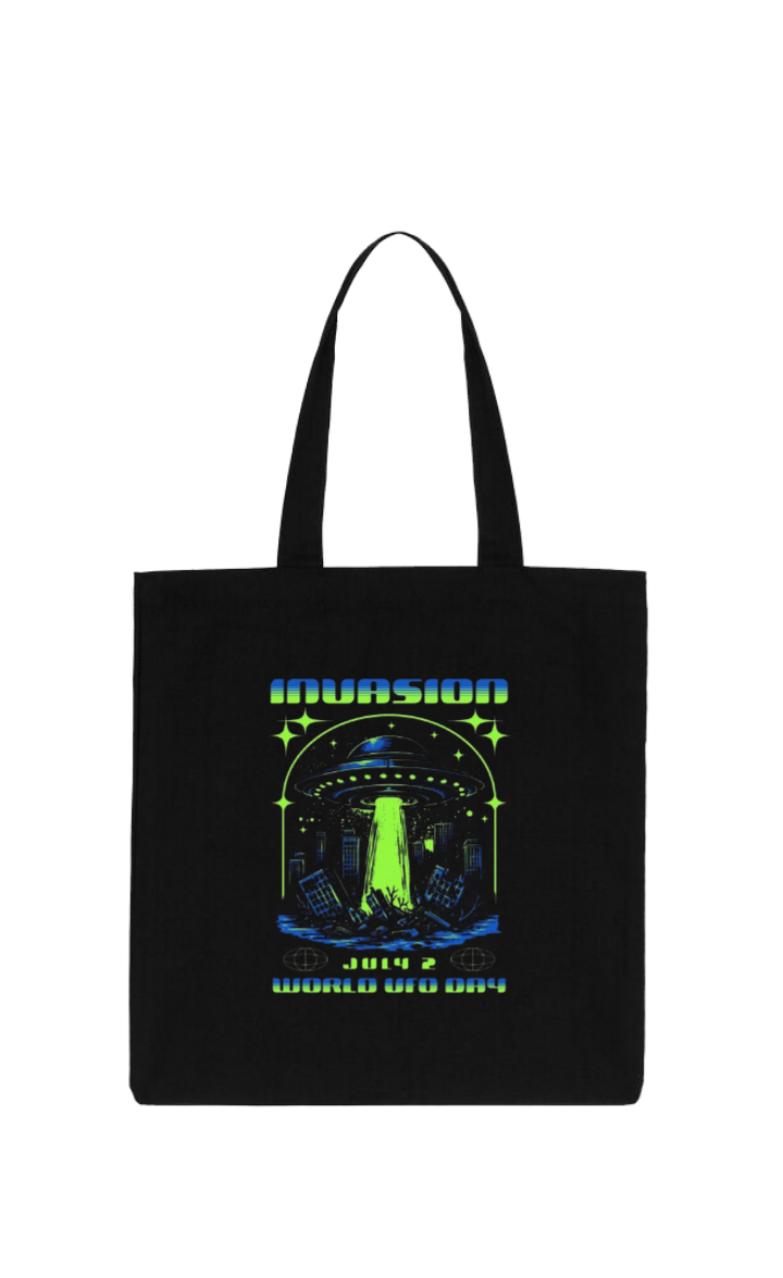 aliens tote bag Black 1