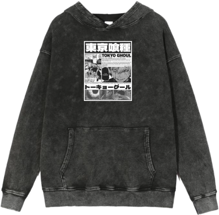 Tokyo ghoul One Size hoodie Washed 1