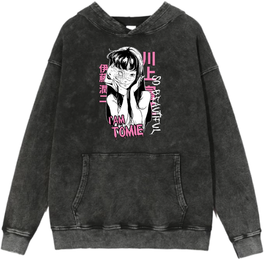 Tomie Kawakami Over Size hoodie Washed 1