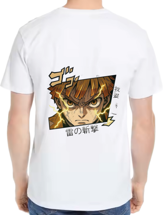 Demon Slayer t- shirt One Size White back 1