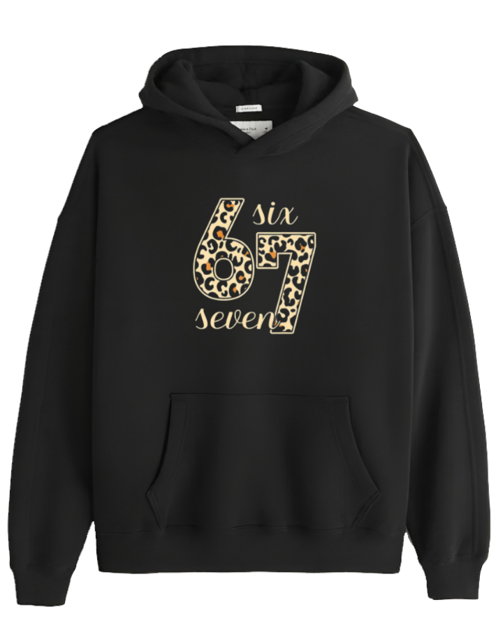 designs 67 Oversize Hoodie Black  1