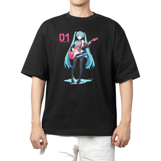 Hatsune Miku t- shirt One Size Black 1