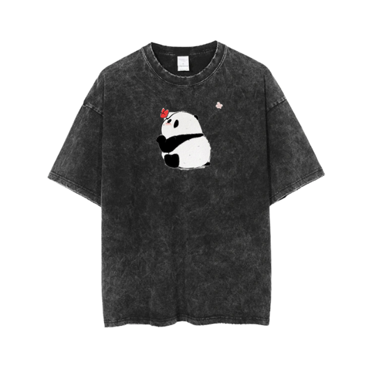PANDA One Size t- shirt Washed 1